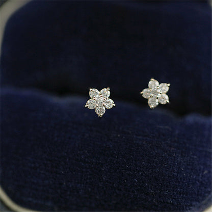 S925 silver plated 14k yellow gold star earrings