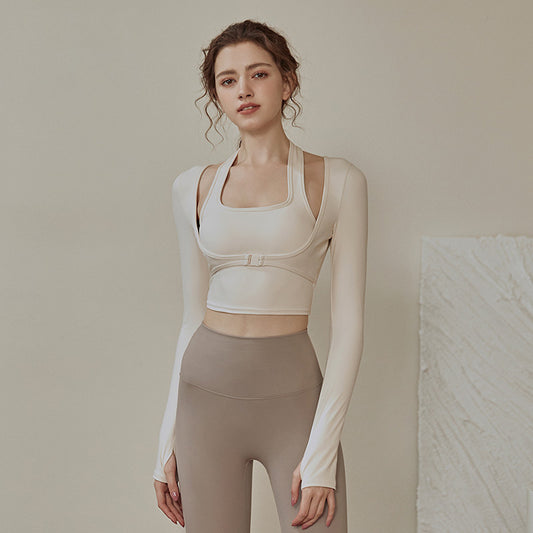 Ropa de yoga con almohadilla para el pecho