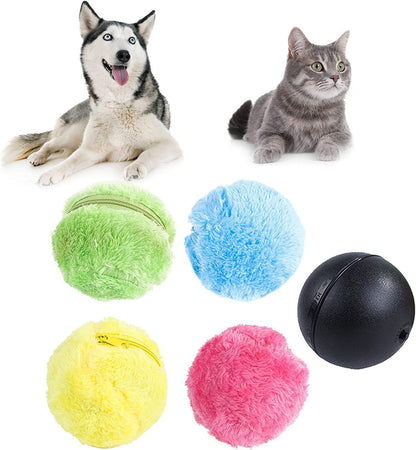 Pet dog cat plush rolling toy plush ball